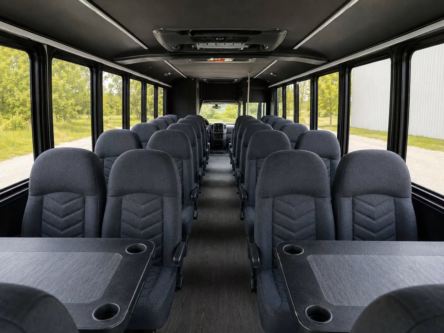 18 passenger minibus inside