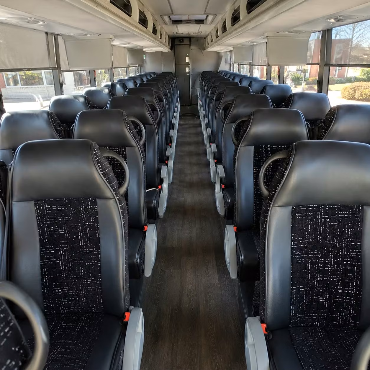 56 passenger charter bus interior