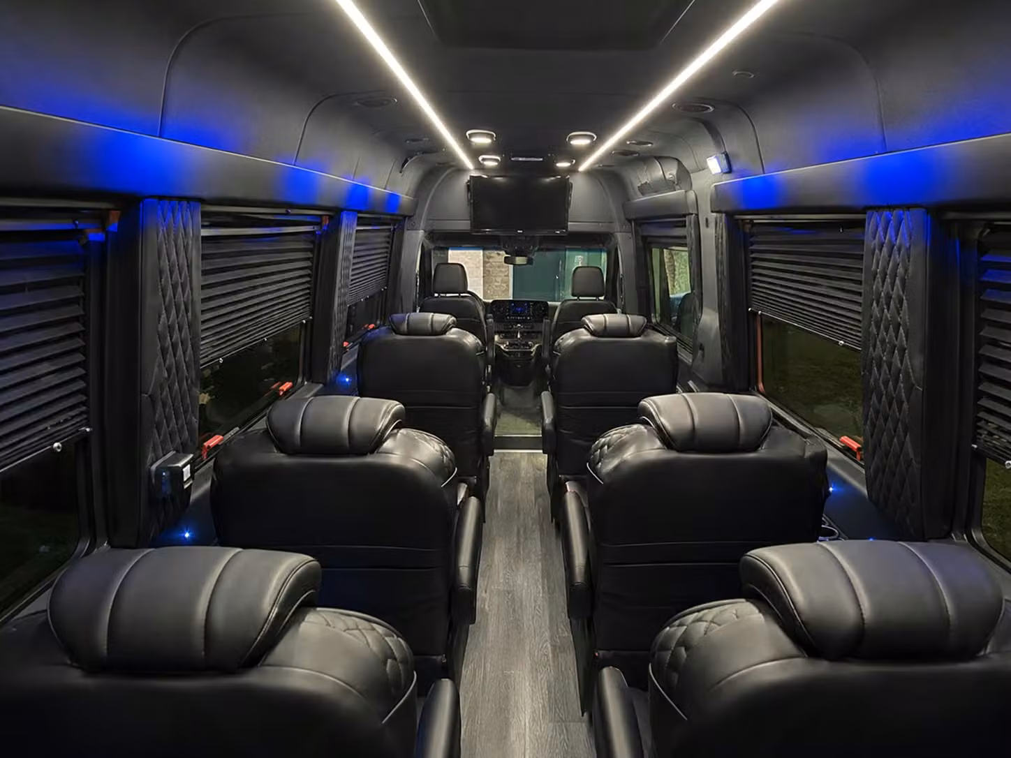 sprinter van with driver inside