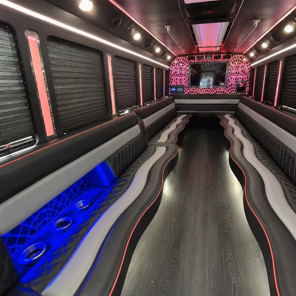 west des moines prom party buses arrive like you own the night